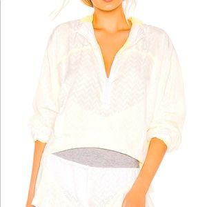 Free People Rain Runner jacket in white.  Size XSmall